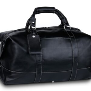 Captain's Bag - Black Florentine Leather
