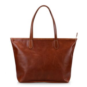 Savannah Zippered Tote - British Tan Florentine Leather