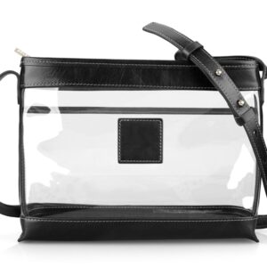 Clear Norfolk Crossbody - Black Florentine