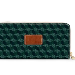 Crosby Zipper Wallet - Leather Patch