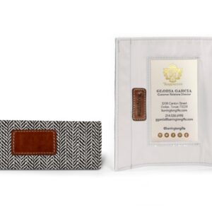 Baggage Handle Wrap - Leather Patch