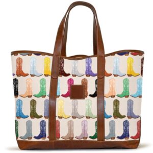 St. Charles Yacht Tote - Leather Patch