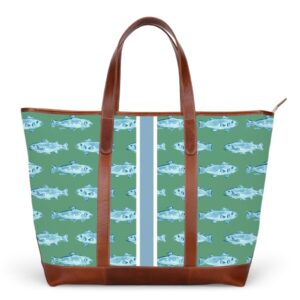St. Charles Trolley Sleeve Yacht Tote - Stripe Only - No Initials