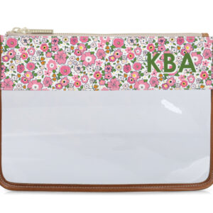 Clear Katie Pouch - Printed Monogram