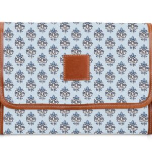 Hanging Toiletry Kit - Leather Patch