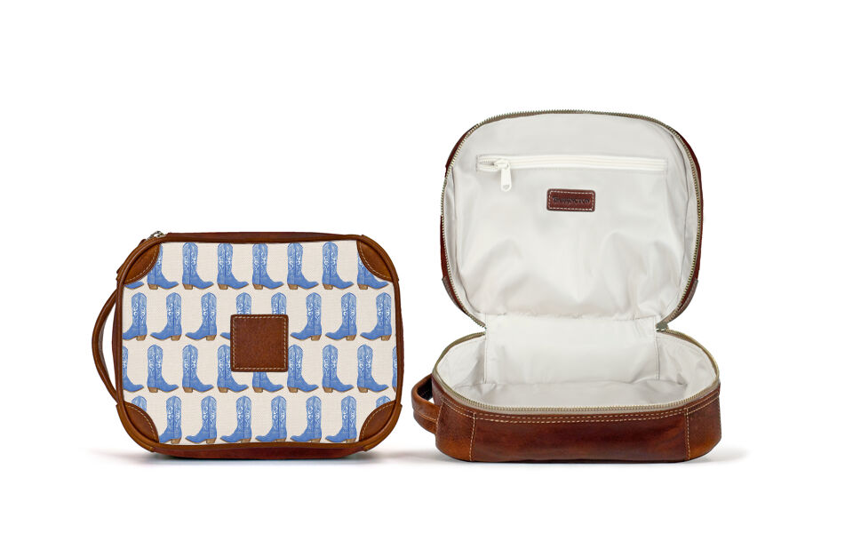 Custom Personalized Cosmetic Bag with Monogram for Beauty Essentials