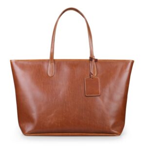 St. Anne Tote - British Tan Florentine Leather