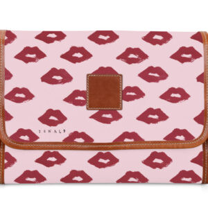 Hanging Toiletry Kit - Drawbertson - Leather Patch