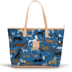 Savannah Zippered Tote - Drawbertson - Leather Patch