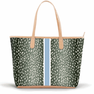 Savannah Zippered Tote - Stripe Only - No Initials