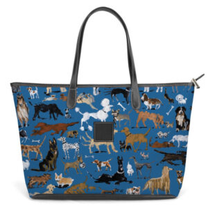 St. Anne Zippered Tote - Drawbertson - Leather Patch