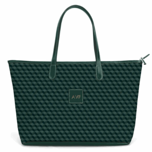 St. Anne Zippered Tote - Leather Patch