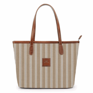 Sutton Zippered Small Tote - Leather Patch