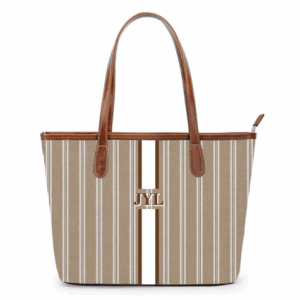 Sutton Zippered Small Tote - Printed Monogram