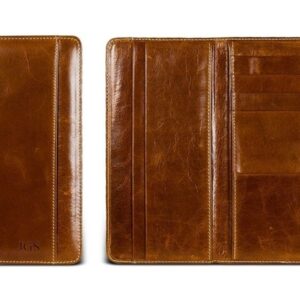 Travel Organizer - British Tan Florentine Leather