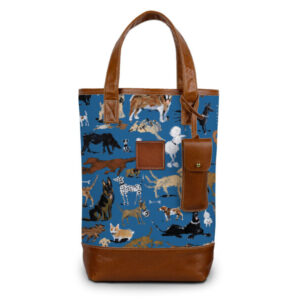 Westport Wine Tote - Drawbertson - Leather Patch